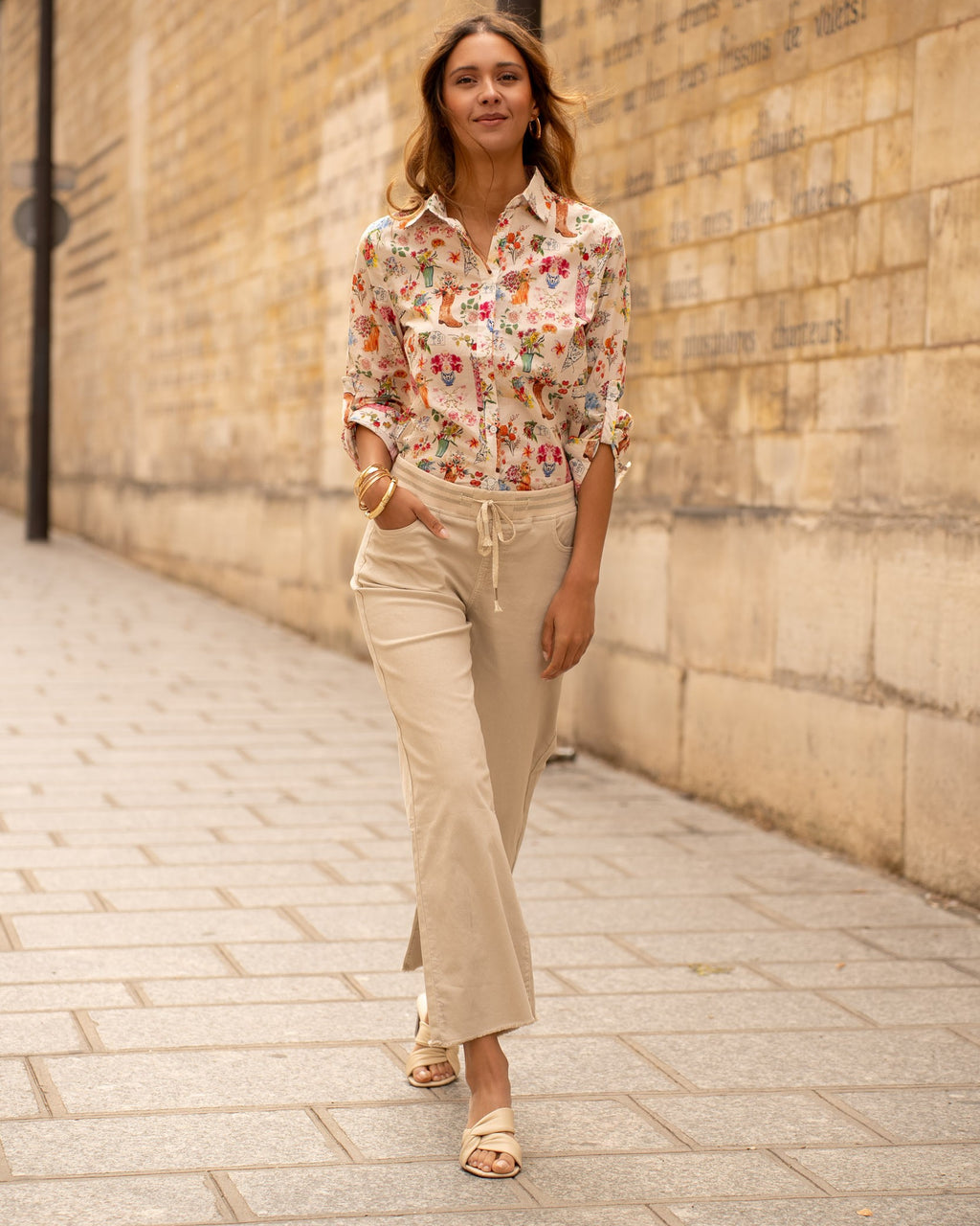 Maison Onado Celeste Jogger - Beige