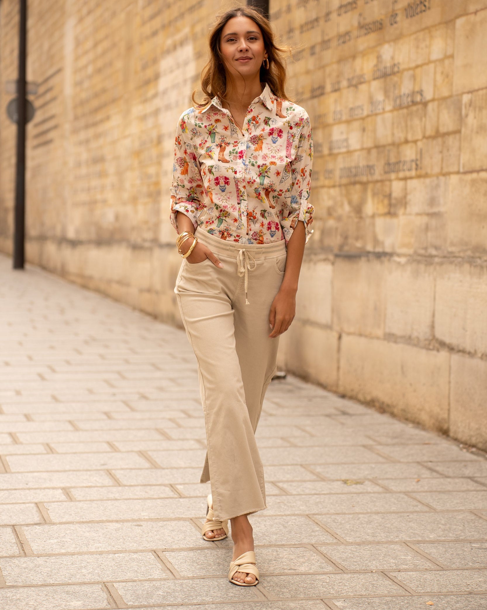 Maison Onado Celeste Jogger - Beige