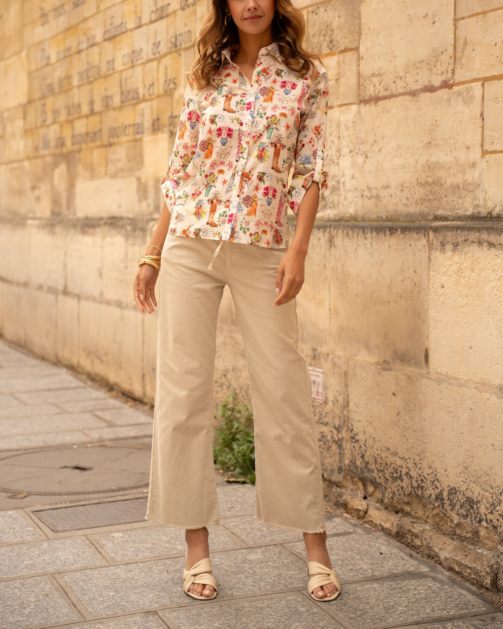 Maison Onado Celeste Jogger - Beige