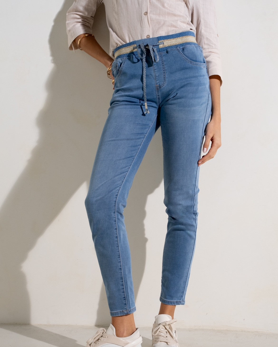 Maison Onado Ariette Jogger - Denim Blue