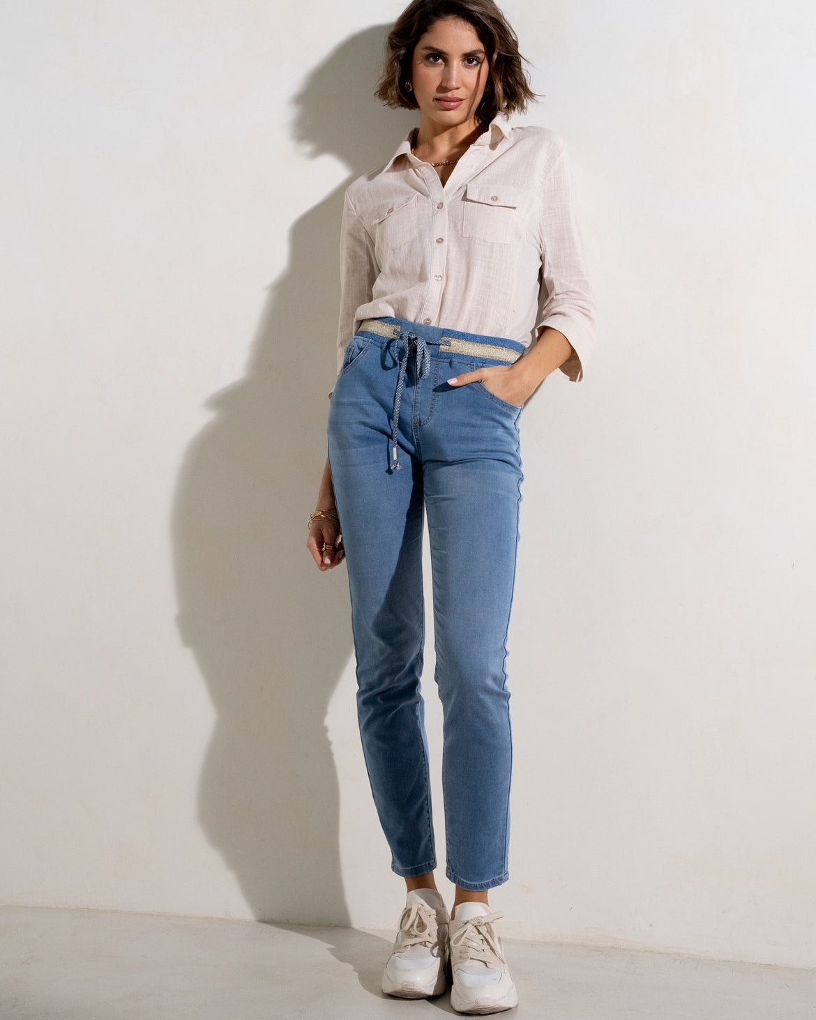 Maison Onado Ariette Jogger - Denim Blue