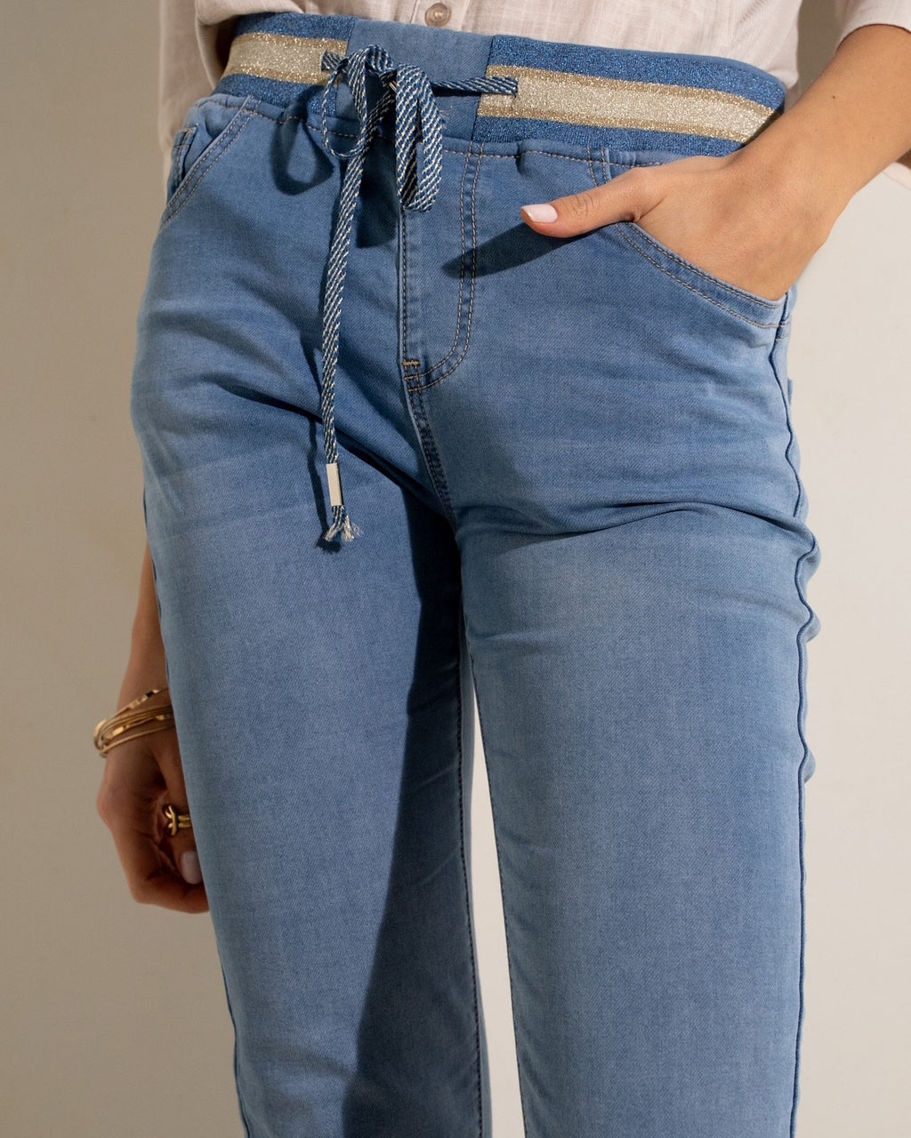 Maison Onado Ariette Jogger - Denim Blue