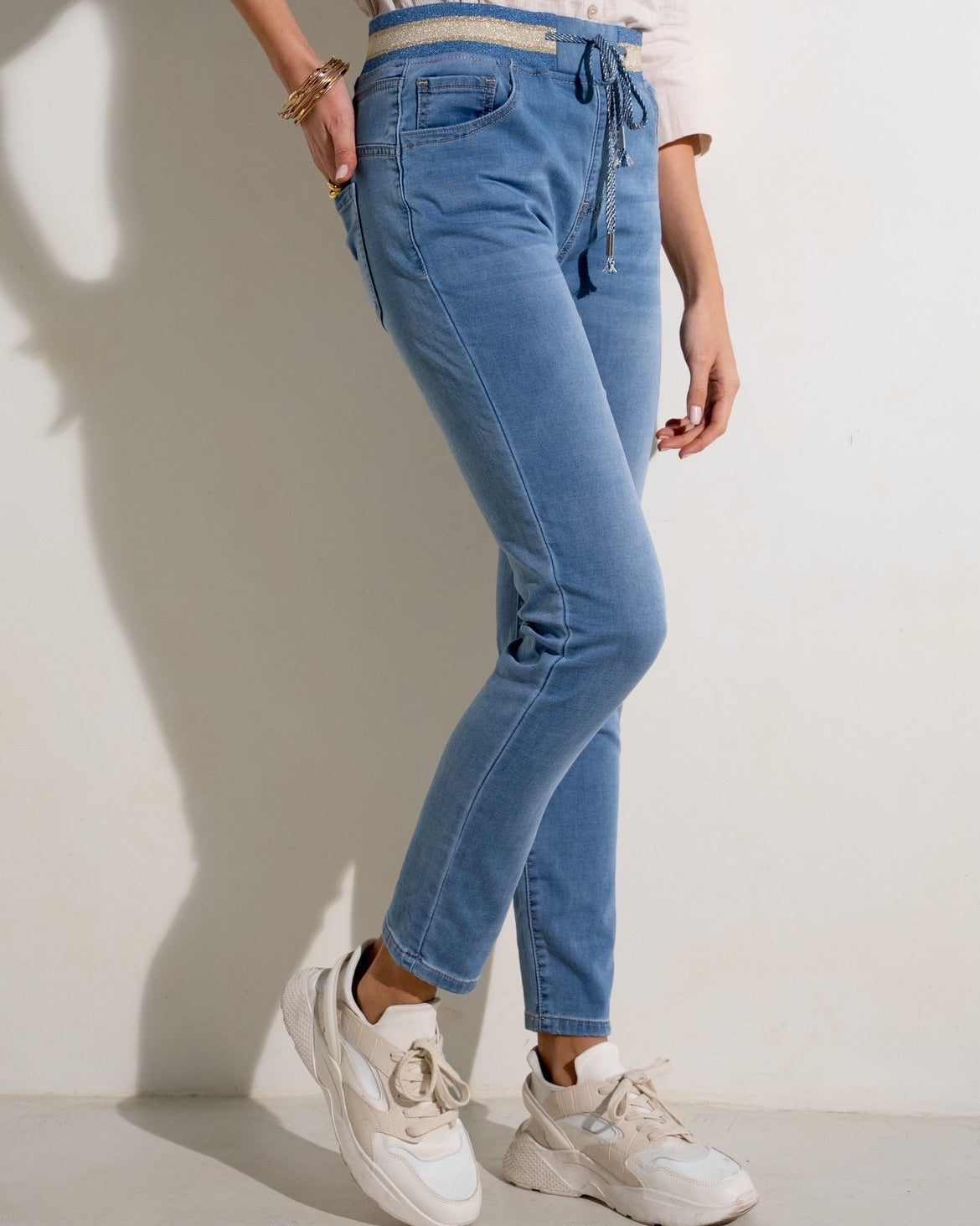 Maison Onado Ariette Jogger - Denim Blue