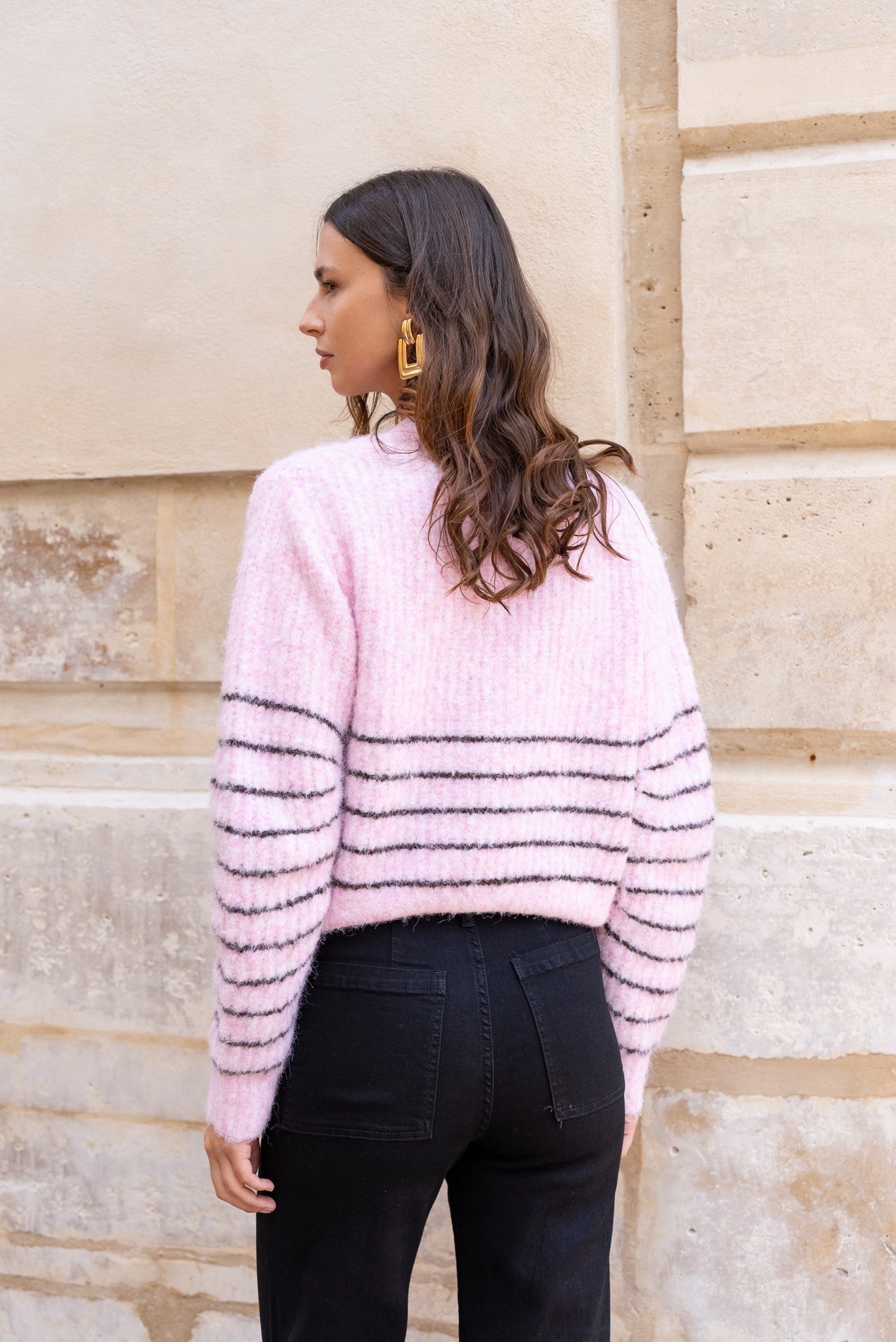 Maison Onado Sigourney Cardigan - Rose
