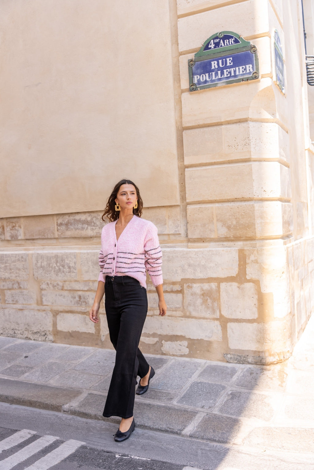 Maison Onado Sigourney Cardigan - Rose