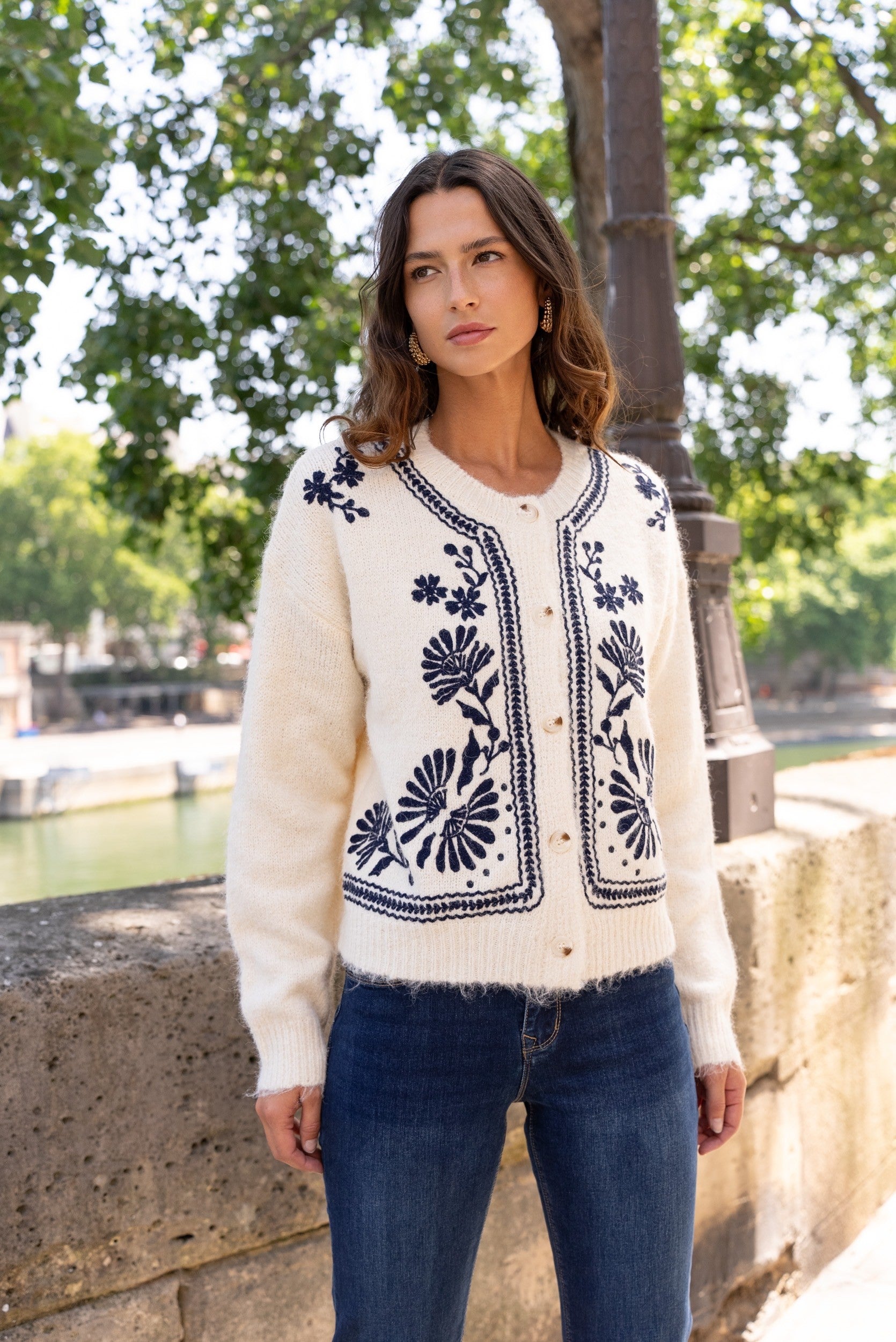 Maison Onado Annette Cardigan - Cream