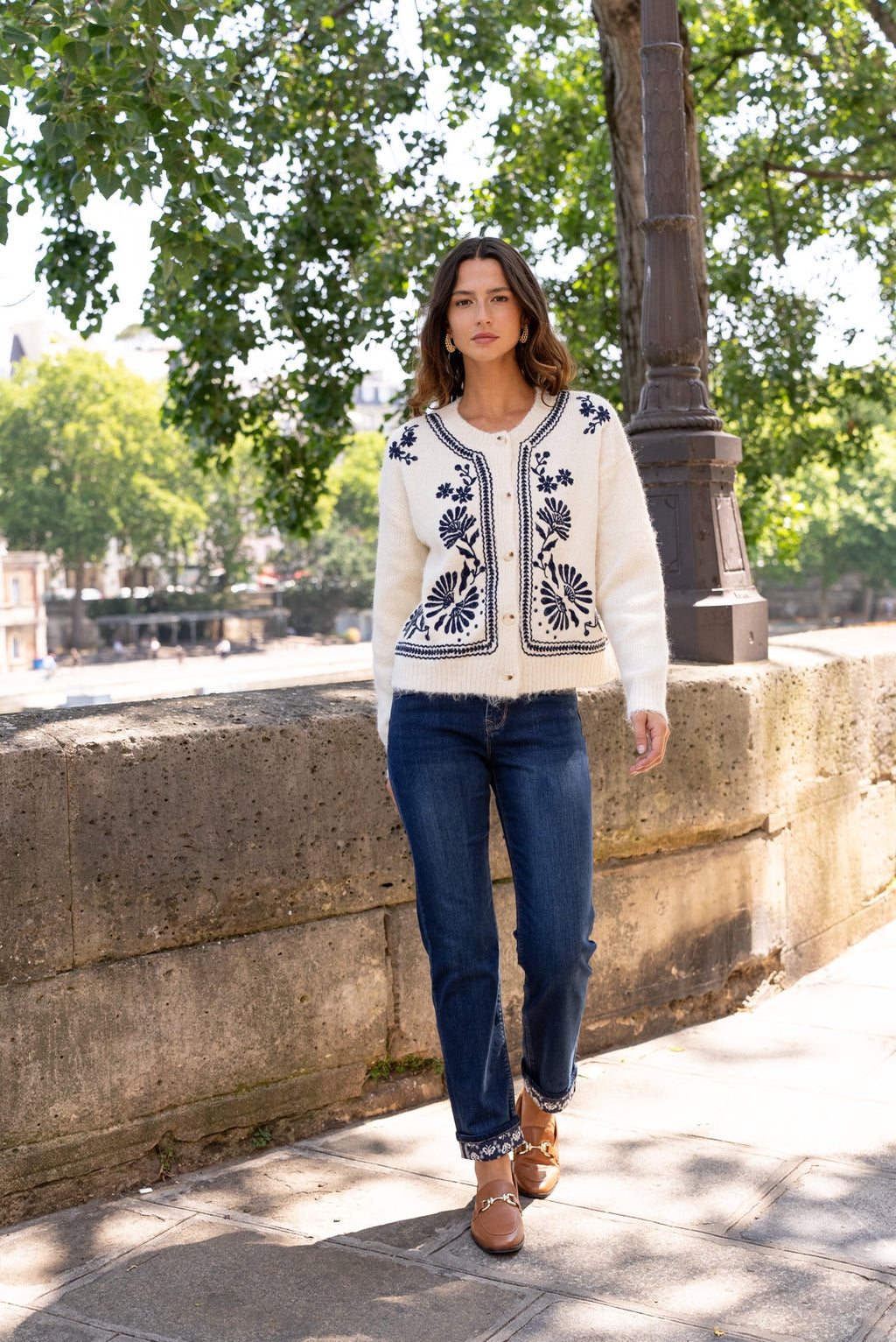 Maison Onado Annette Cardigan - Cream