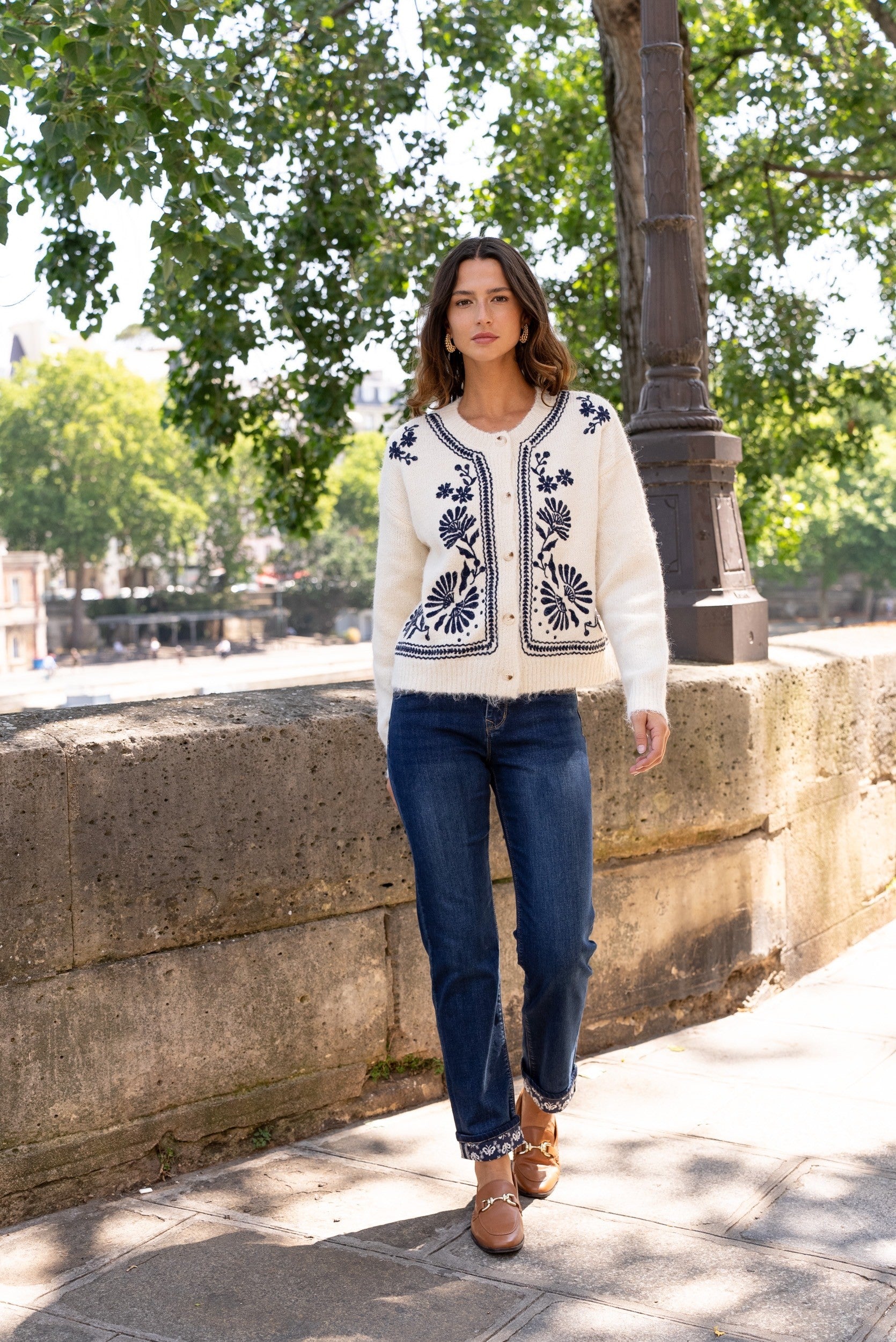 Maison Onado Annette Cardigan - Cream