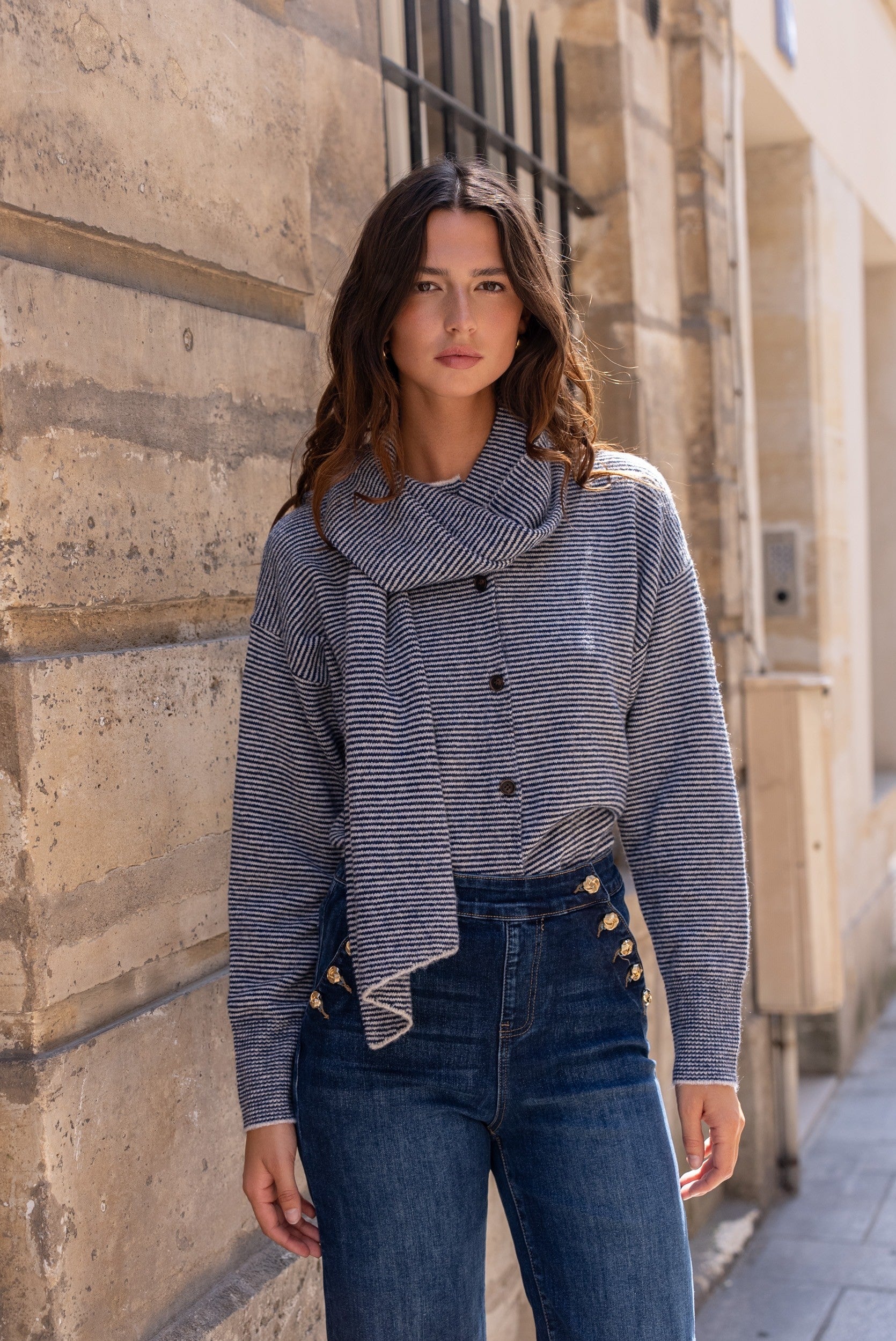 Maison Onado Prue Cardigan - Marine