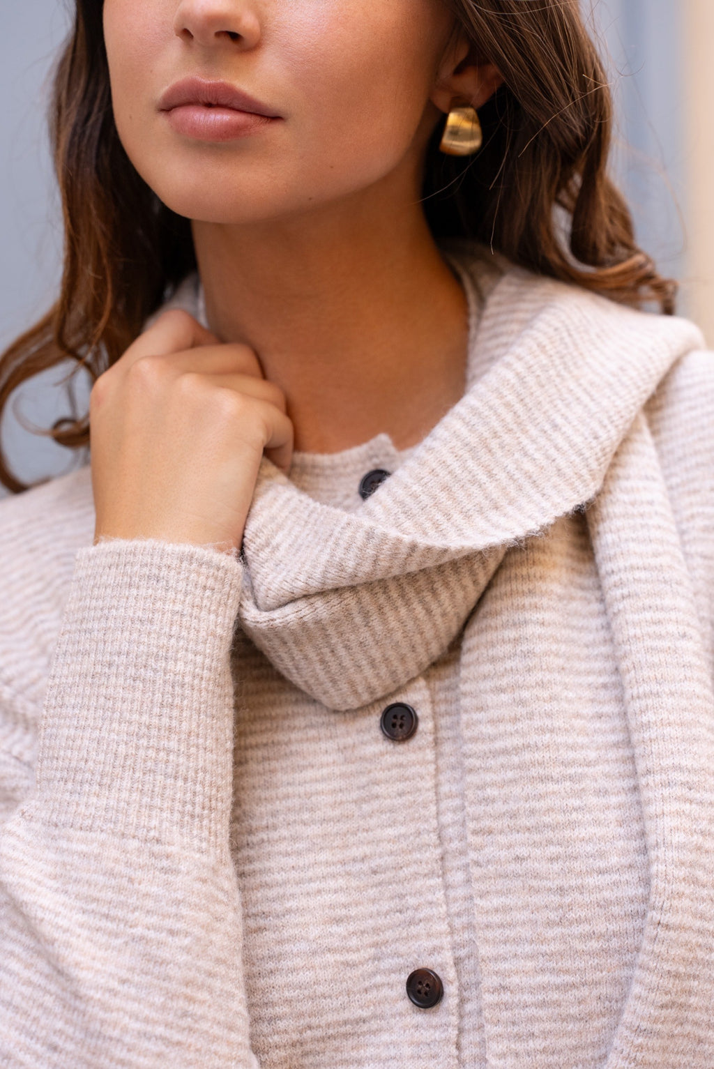 Maison Onado Prue Cardigan - Taupe