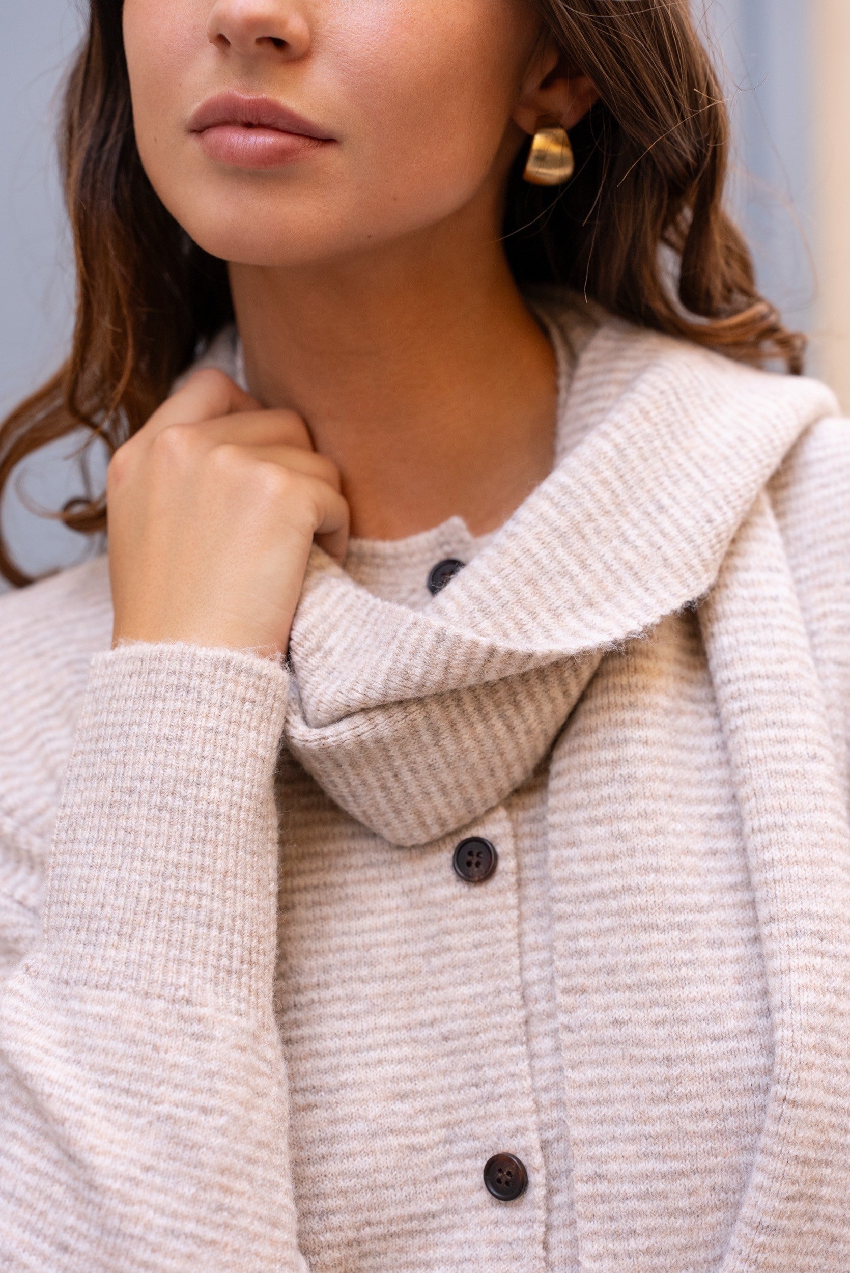 Maison Onado Prue Cardigan - Taupe