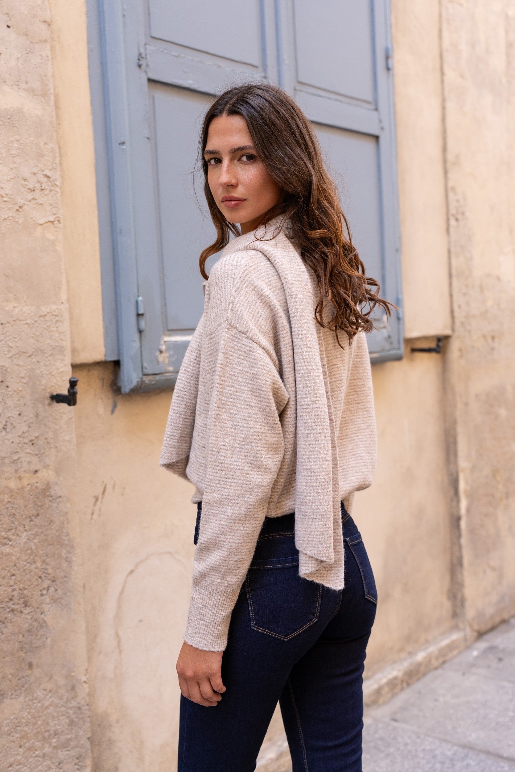 Maison Onado Prue Cardigan - Taupe
