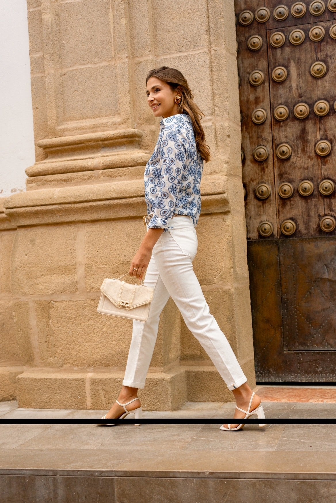 Maison Onado Florianne Shirt - Denim Blue