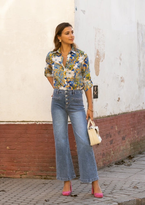 Maison Onado Carla Shirt - Indigo