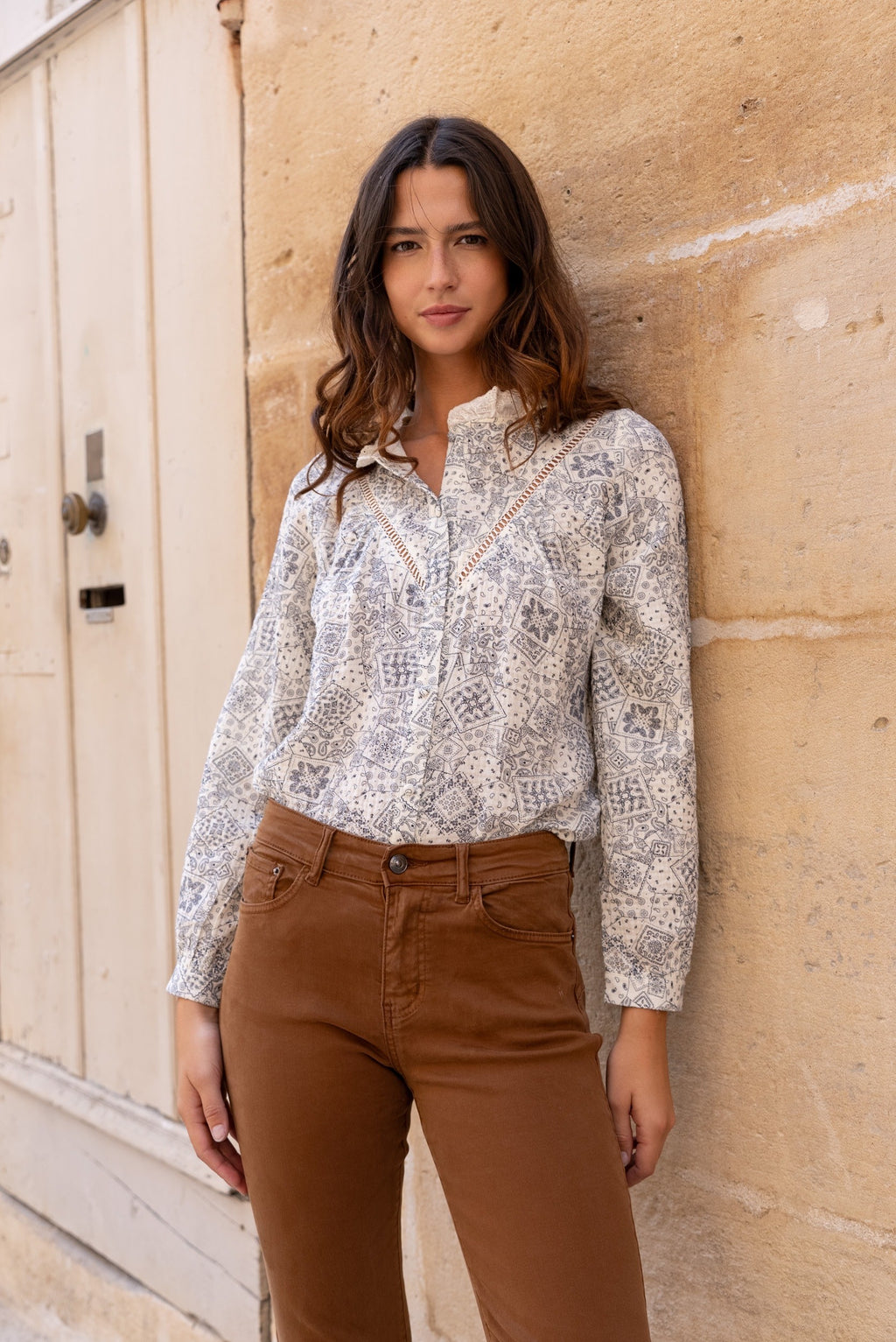 Maison Onado Oriane Shirt - Bleu