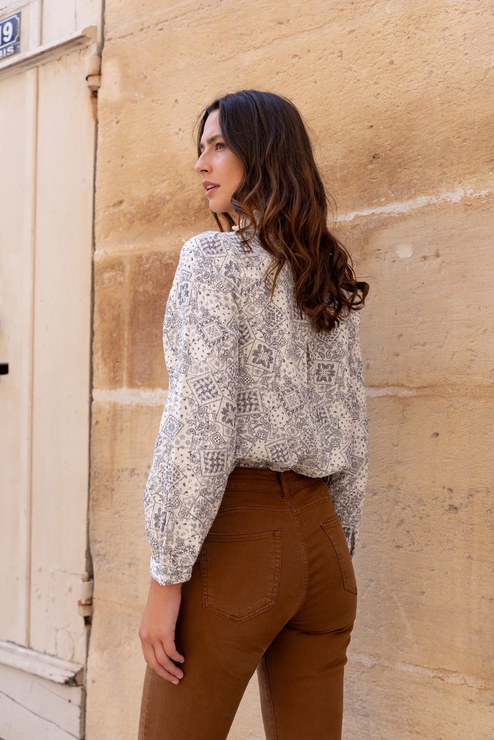 Maison Onado Oriane Shirt - Bleu
