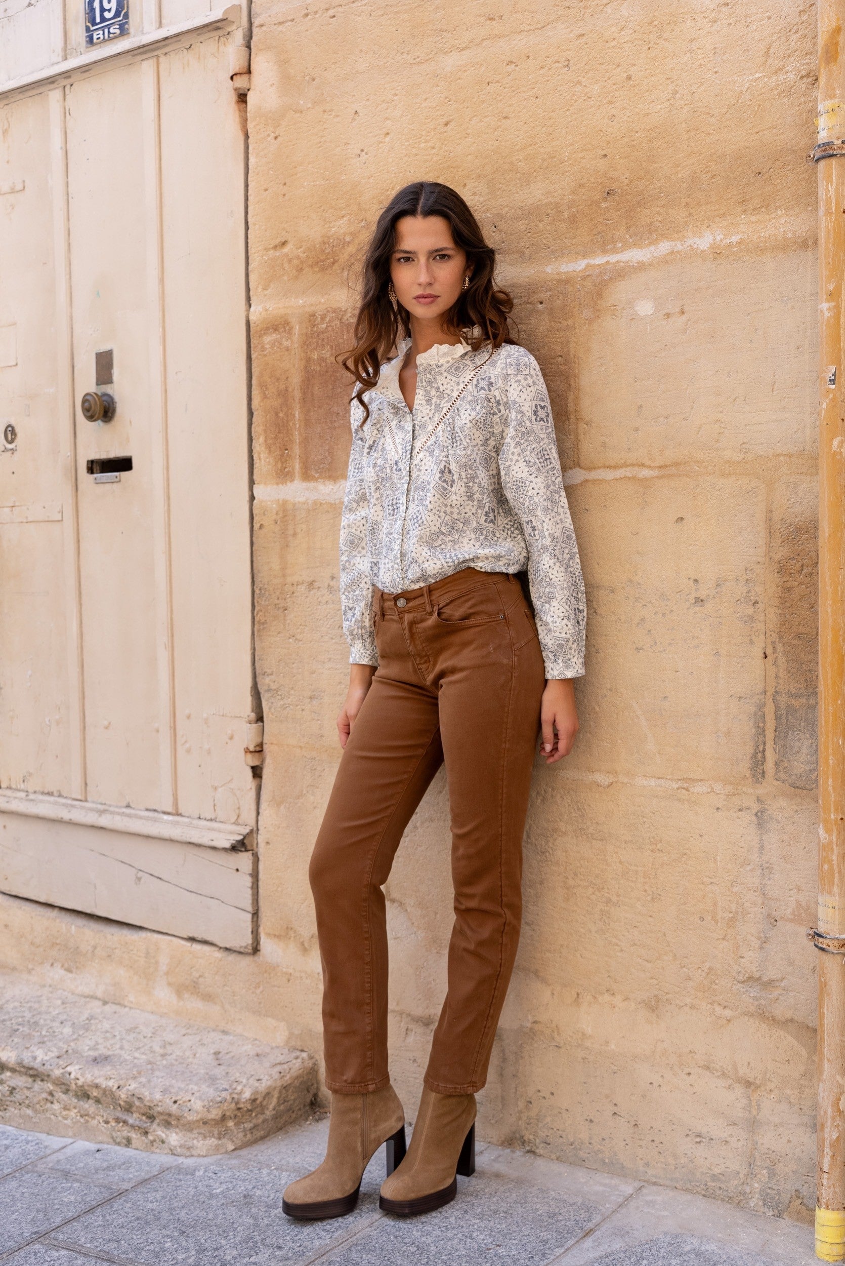 Maison Onado Oriane Shirt - Bleu