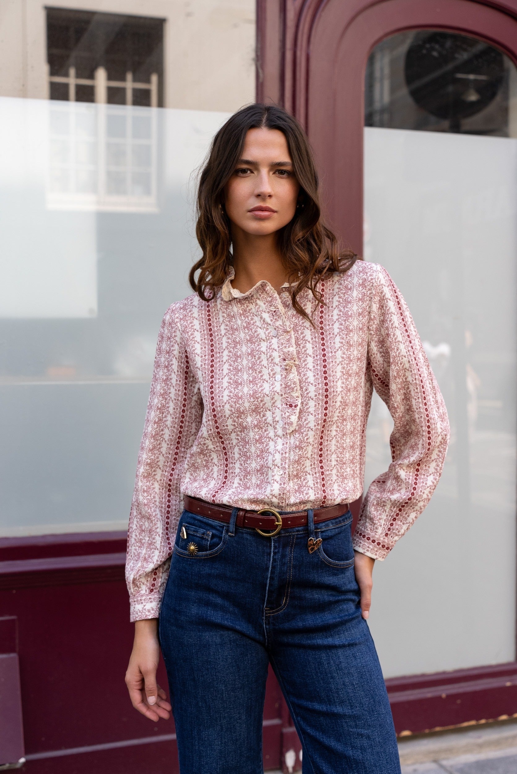 Maison Onado Mirabelle Shirt - Red