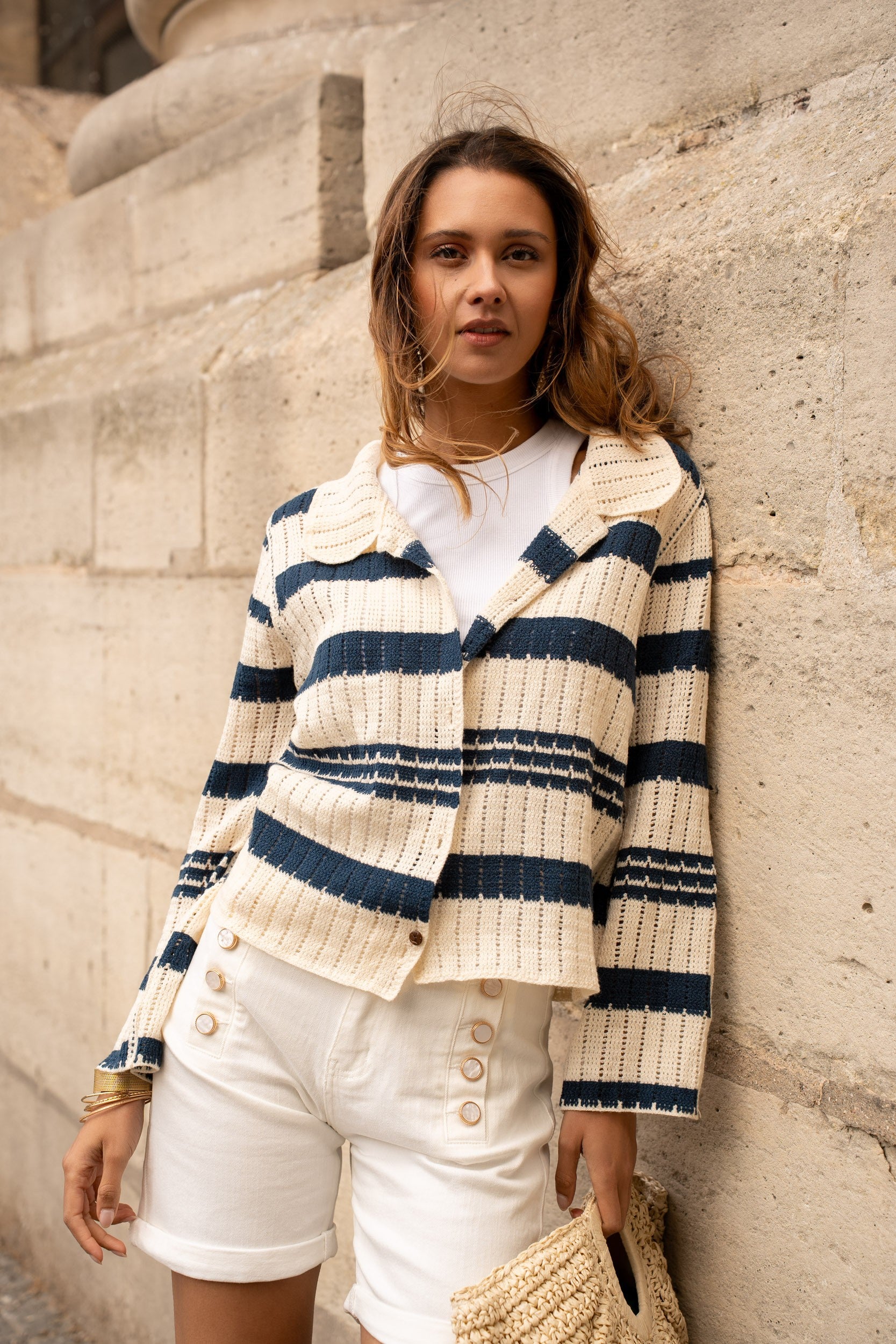 Maison Onado Maribel Cardigan - Cream