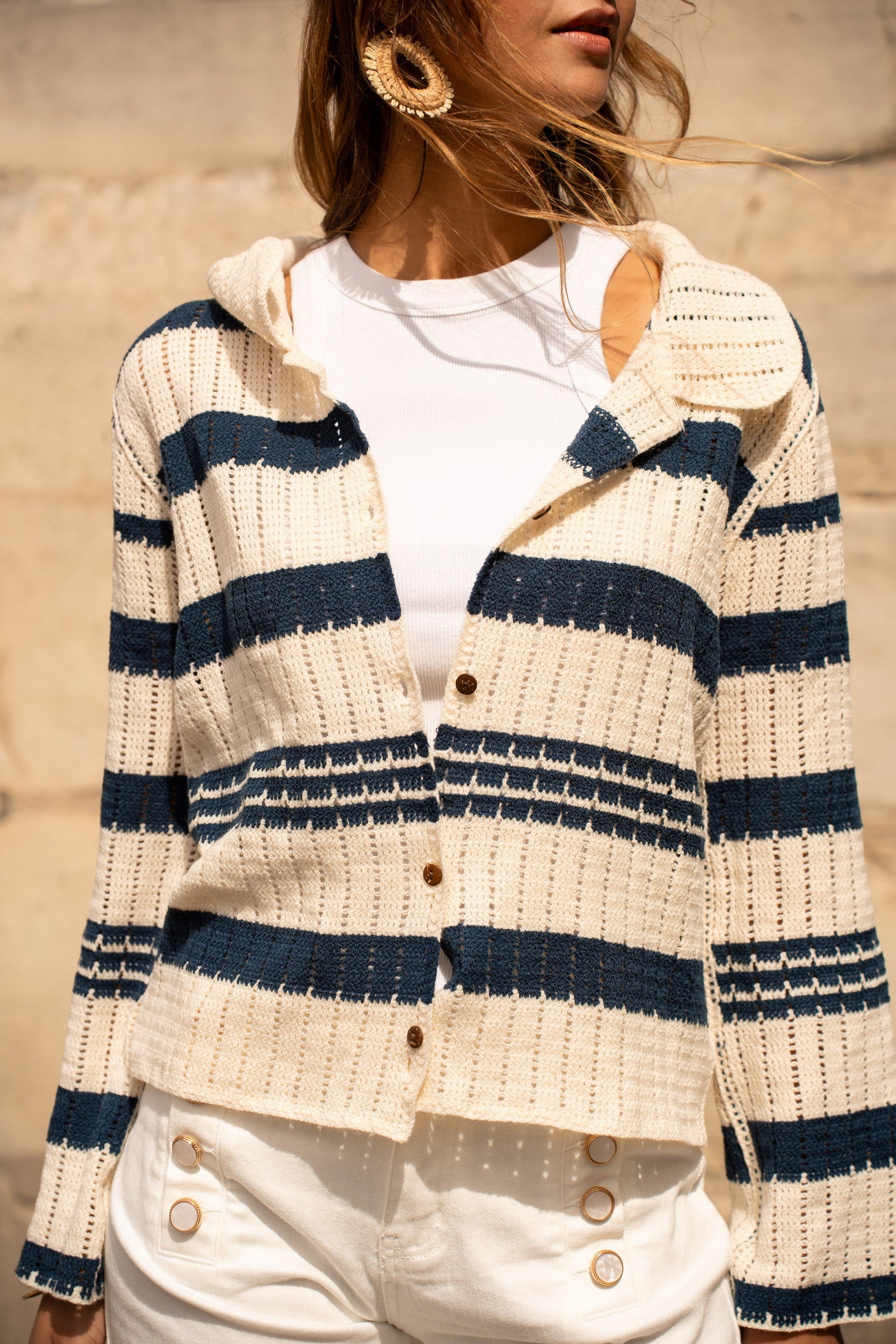 Maison Onado Maribel Cardigan - Cream
