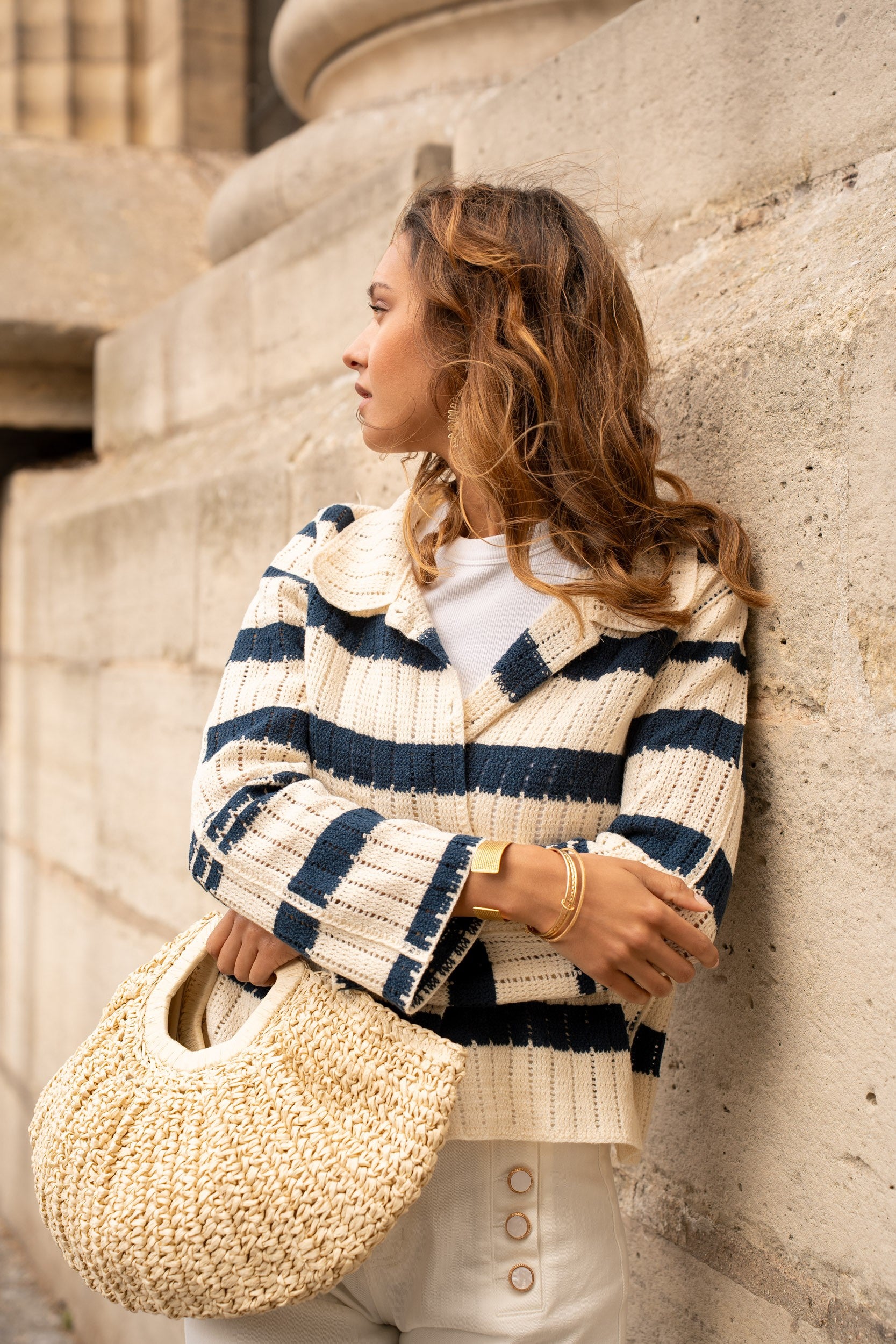 Maison Onado Maribel Cardigan - Cream