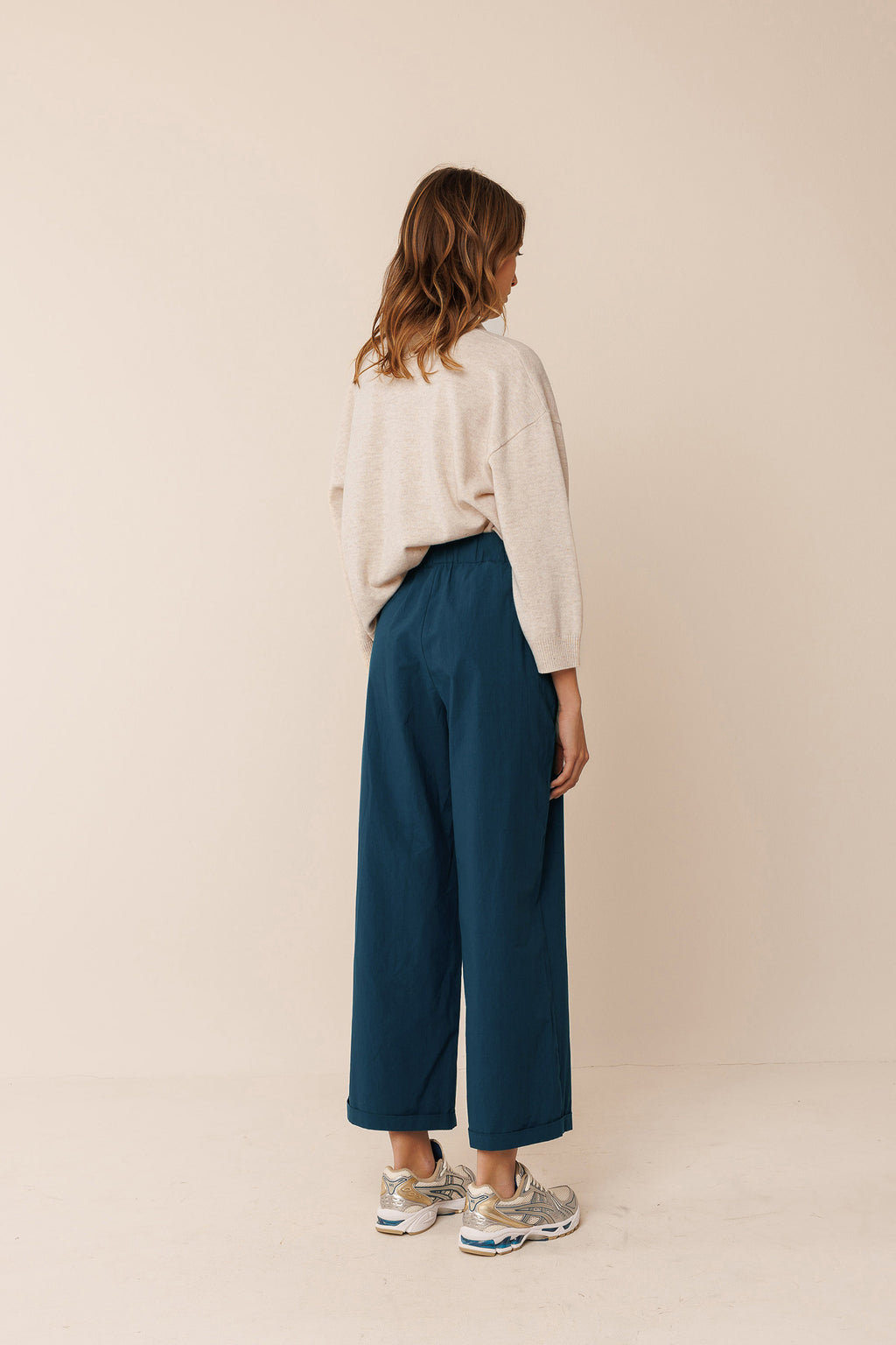 Indi & Cold Poplin Crop Pant (NJ291) - Marino