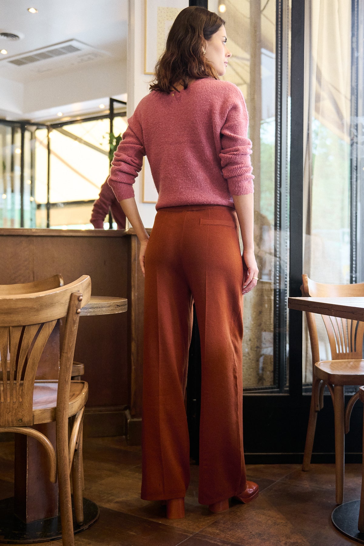 Nathael Paris Emile Trouser - Terracotta