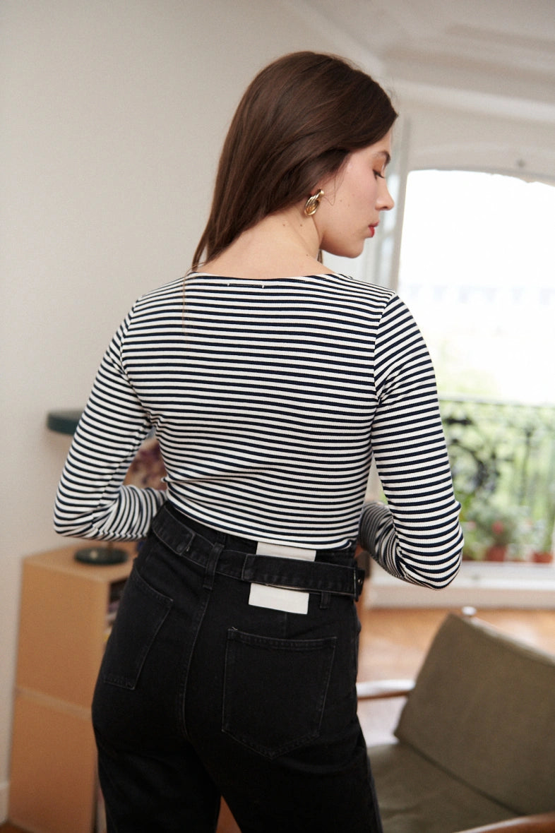 Nathael Paris Simone Top - Navy