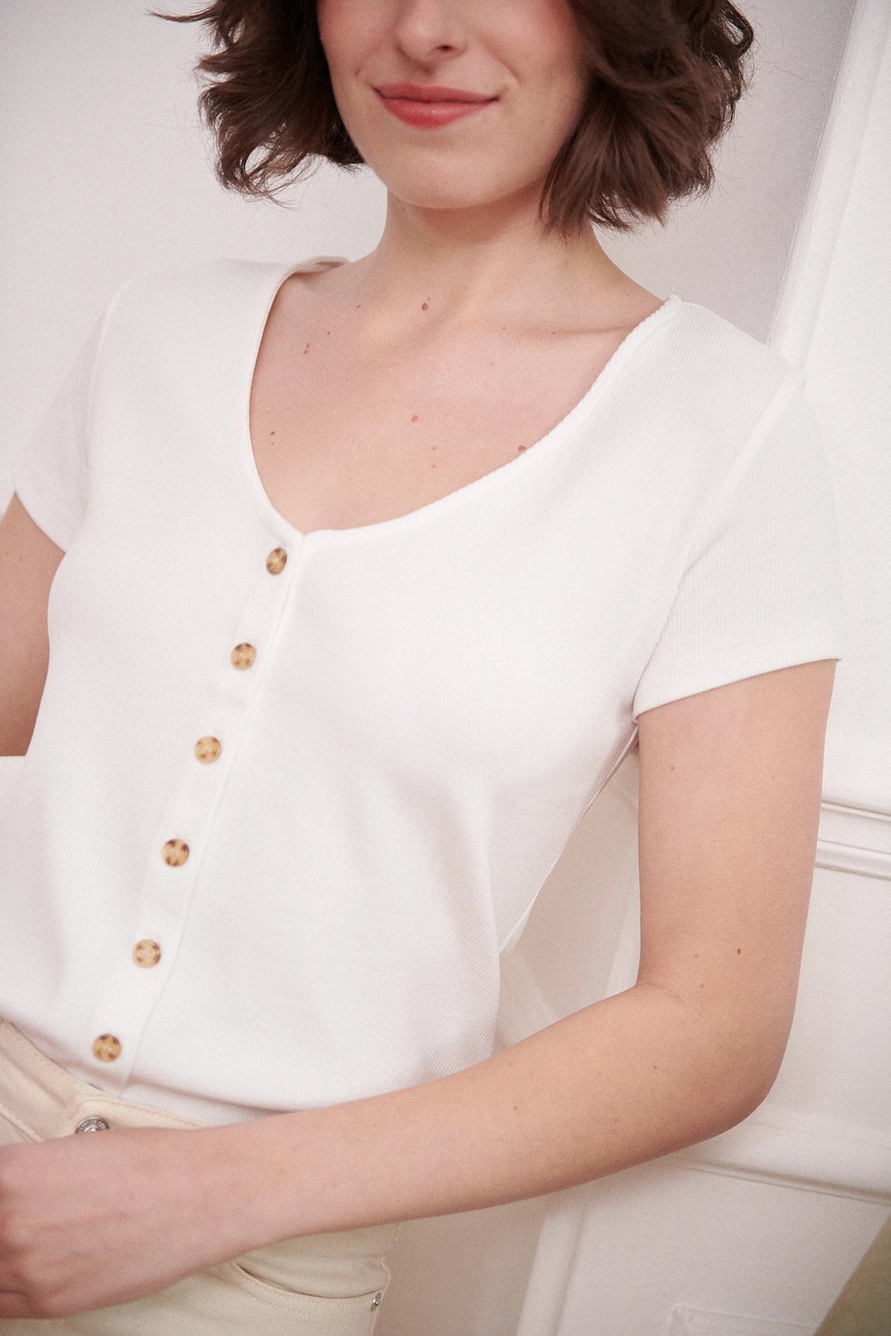 Nathael Paris Cosette Top - Cream