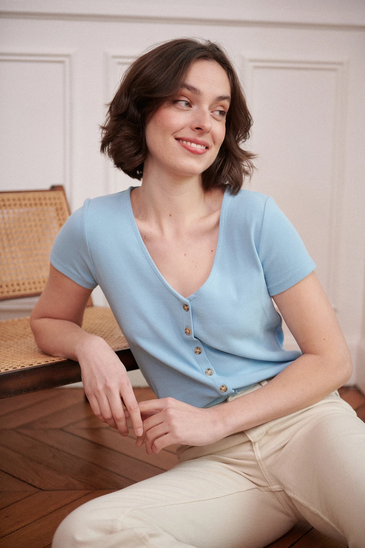 Nathael Paris Cosette Top - Sky