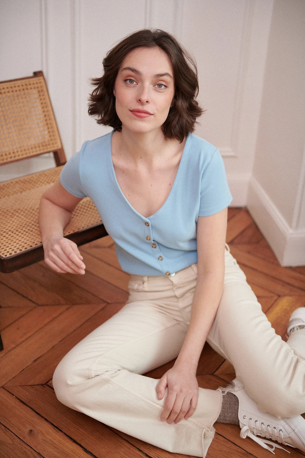 Nathael Paris Cosette Top - Sky