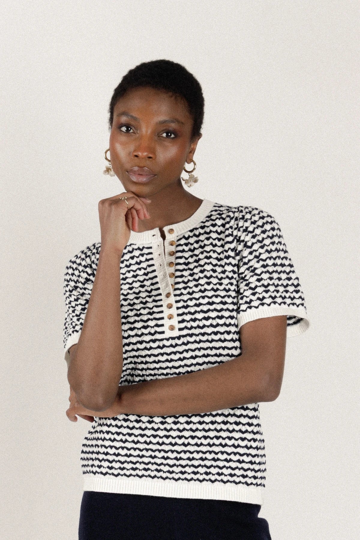 Nathael Paris Adeline Top - Navy