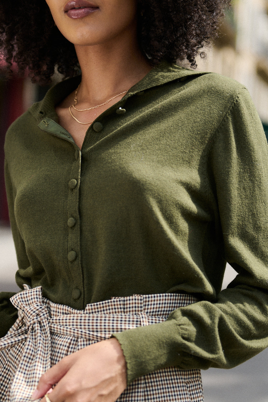 Nathael Paris Marin Cardigan - Khaki