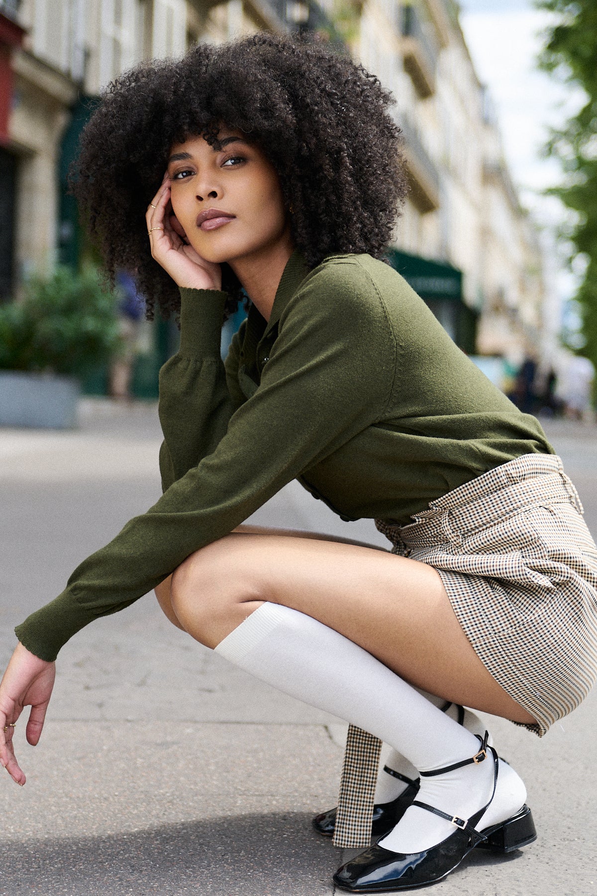 Nathael Paris Marin Cardigan - Khaki