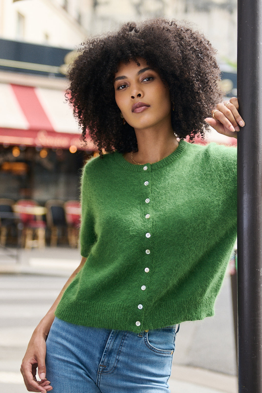 Nathael Paris Salome Cardigan - Vert
