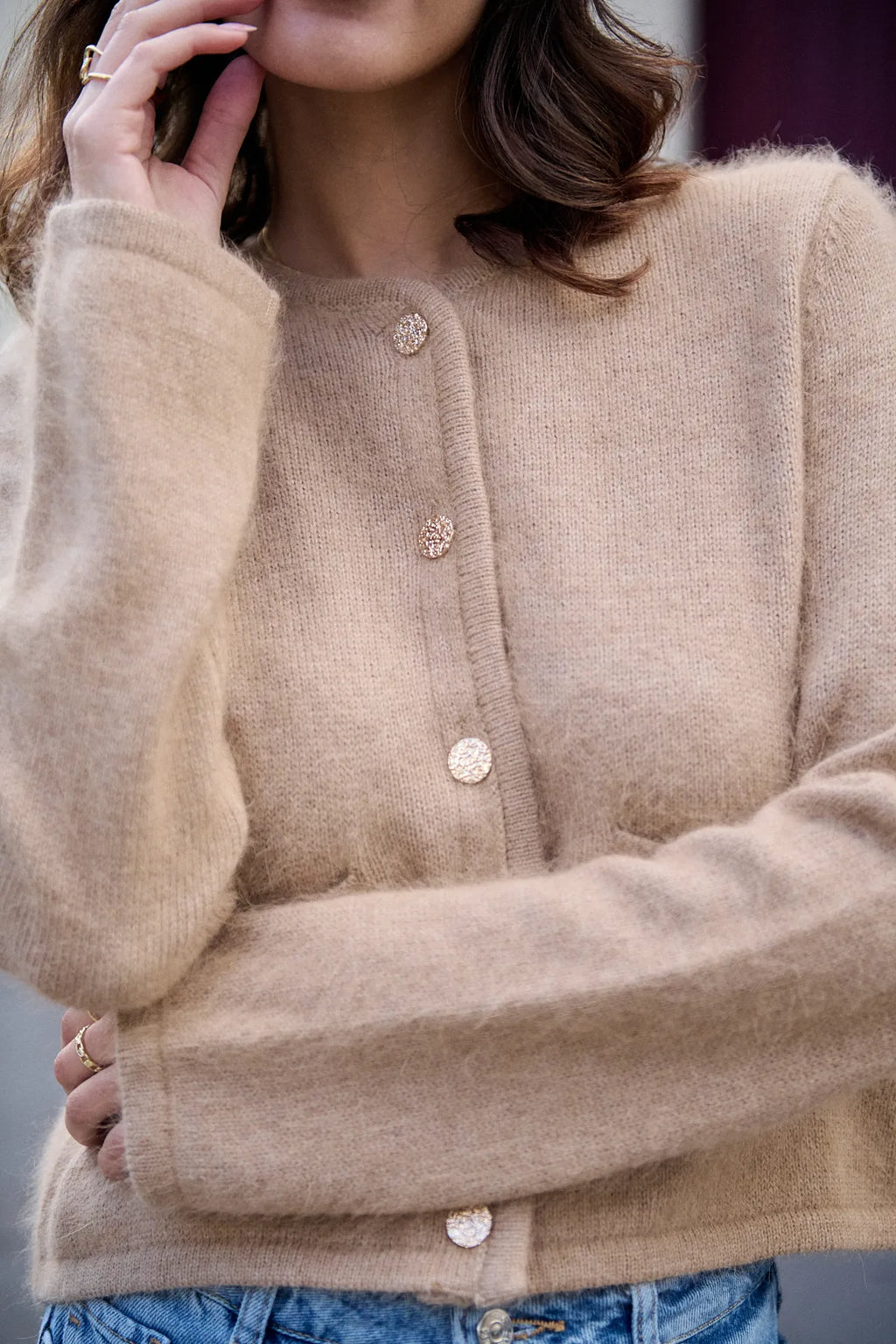 Nathael Paris Anais Cardigan - Taupe