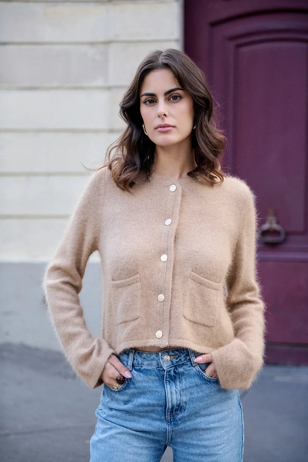 Nathael Paris Anais Cardigan - Taupe