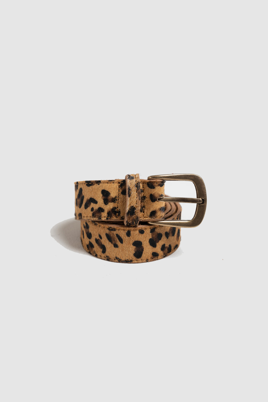 Indi & Cold Horsehide Belt (RH737) - Camel