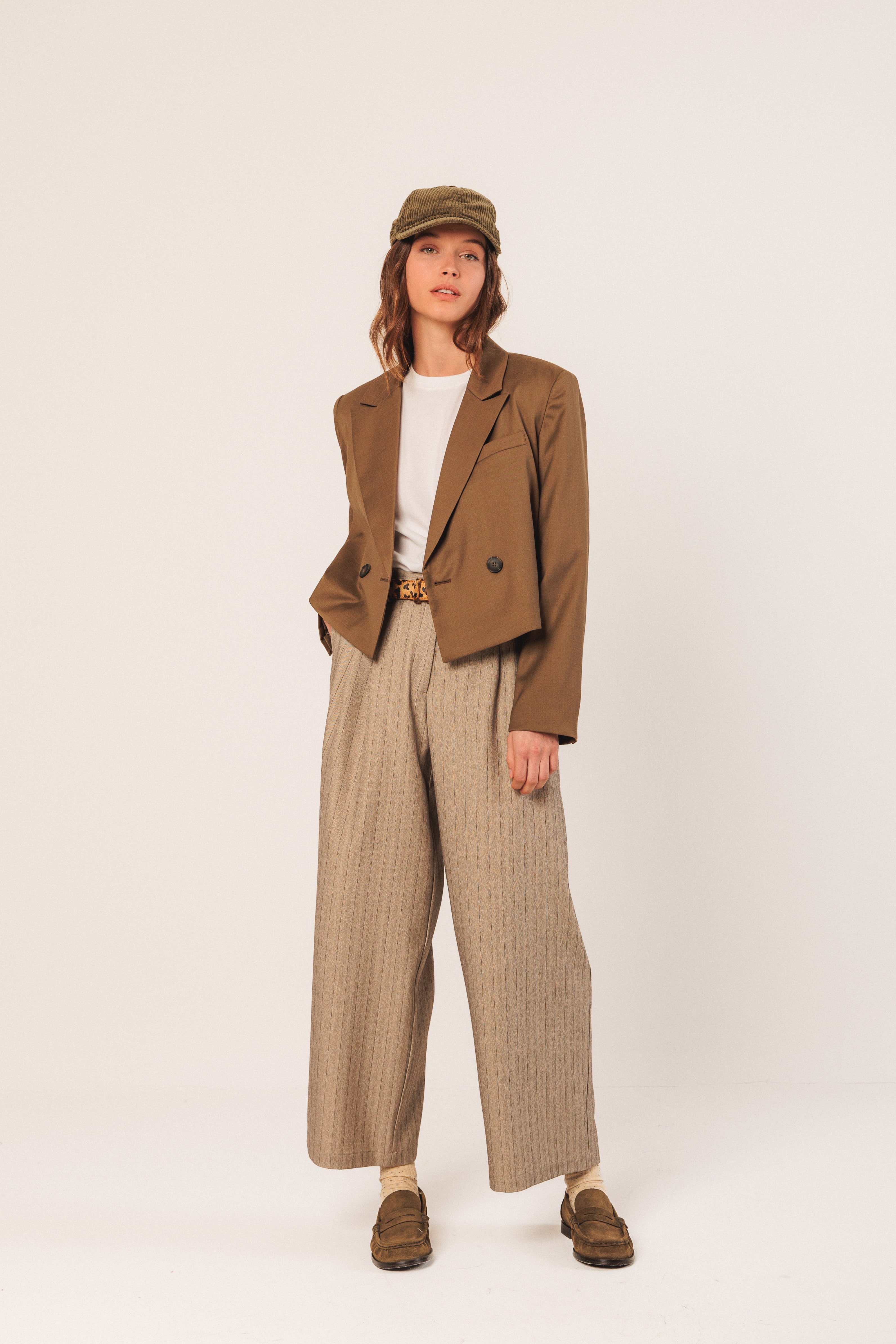 Indi & Cold Horsehide Belt (RH737) - Camel