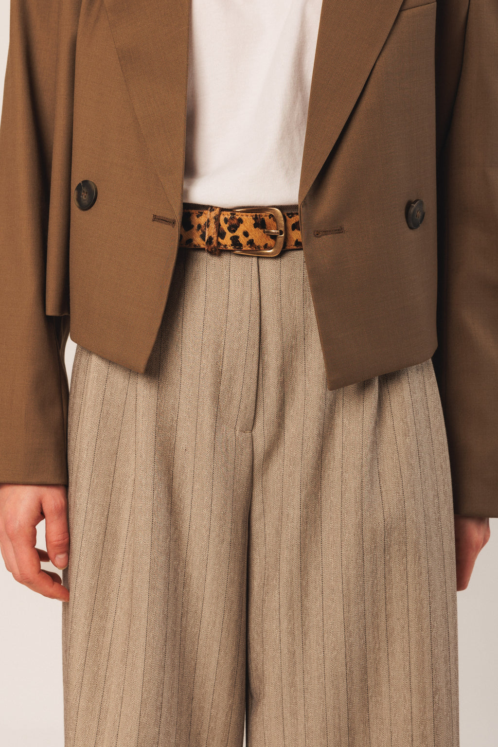 Indi & Cold Horsehide Belt (RH737) - Camel