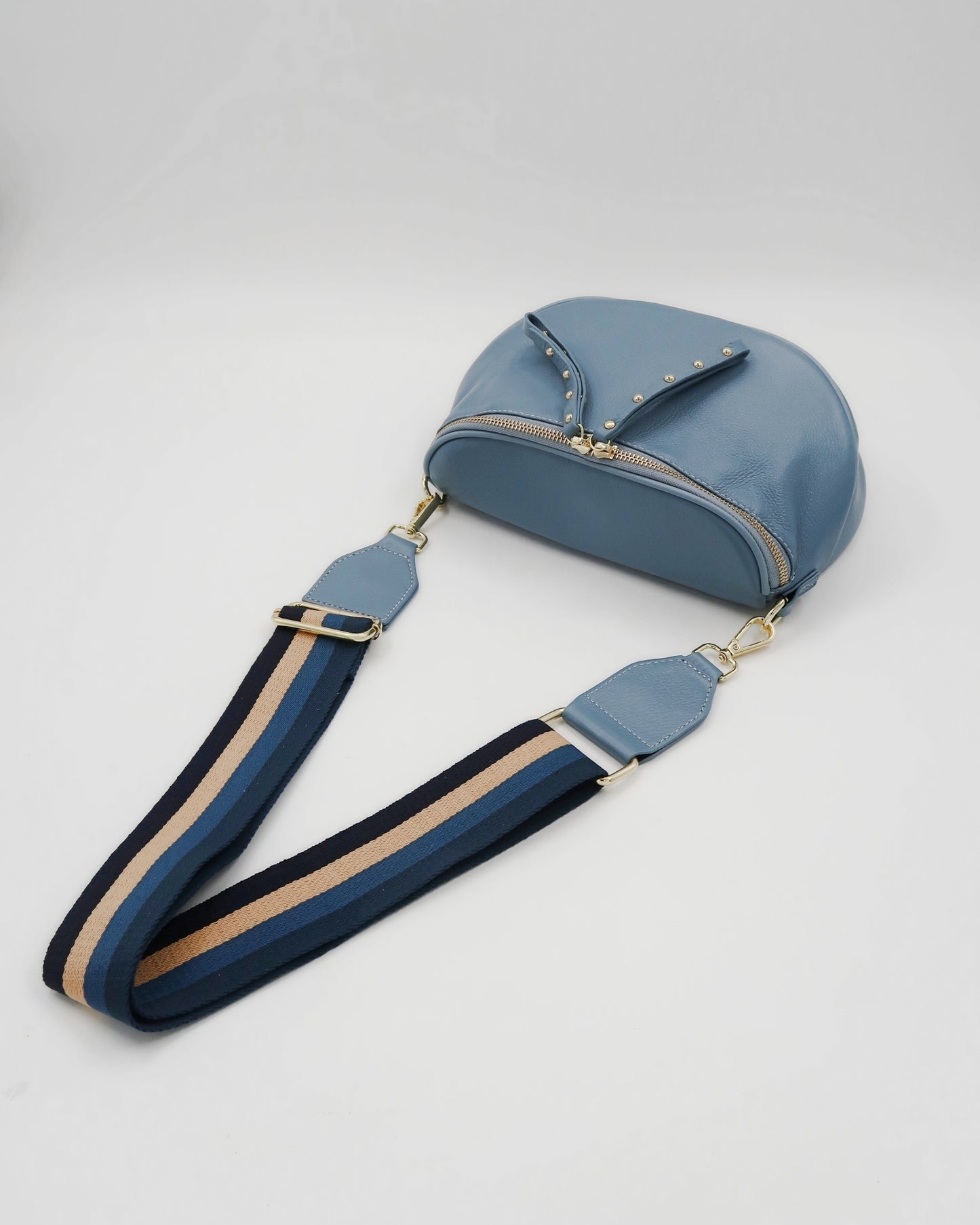 Roman Holiday Bag - Blue/Gold