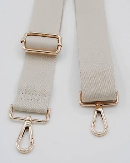 Roman Holiday Bag Strap  - Beige/Gold