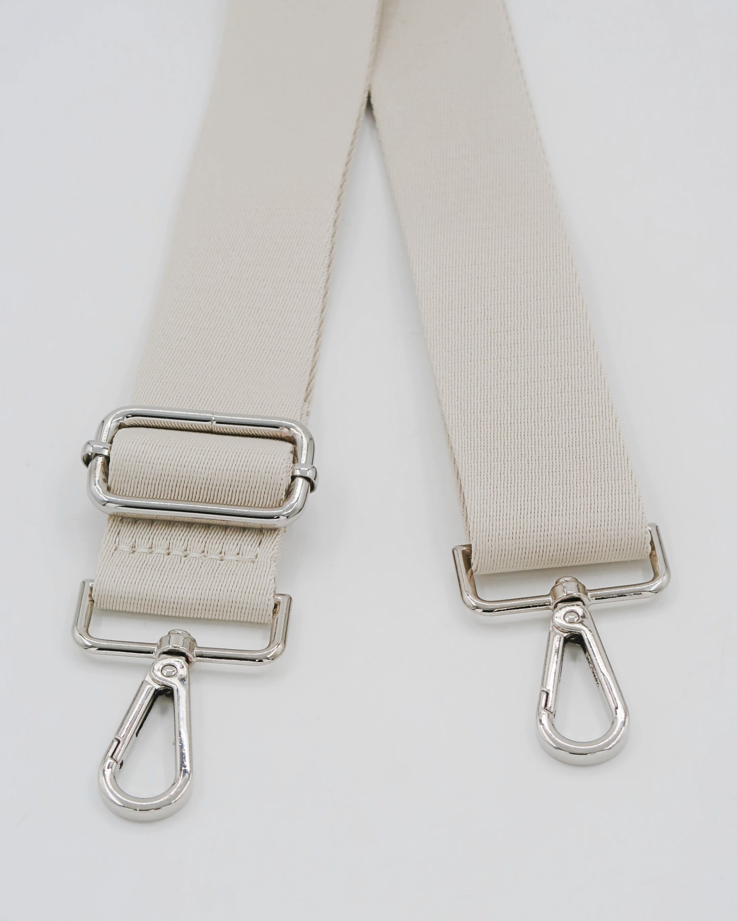 Roman Holiday Bag Strap  - Beige/Silver