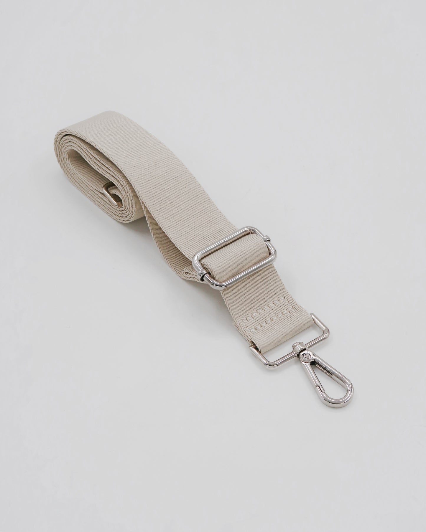 Roman Holiday Bag Strap  - Beige/Silver