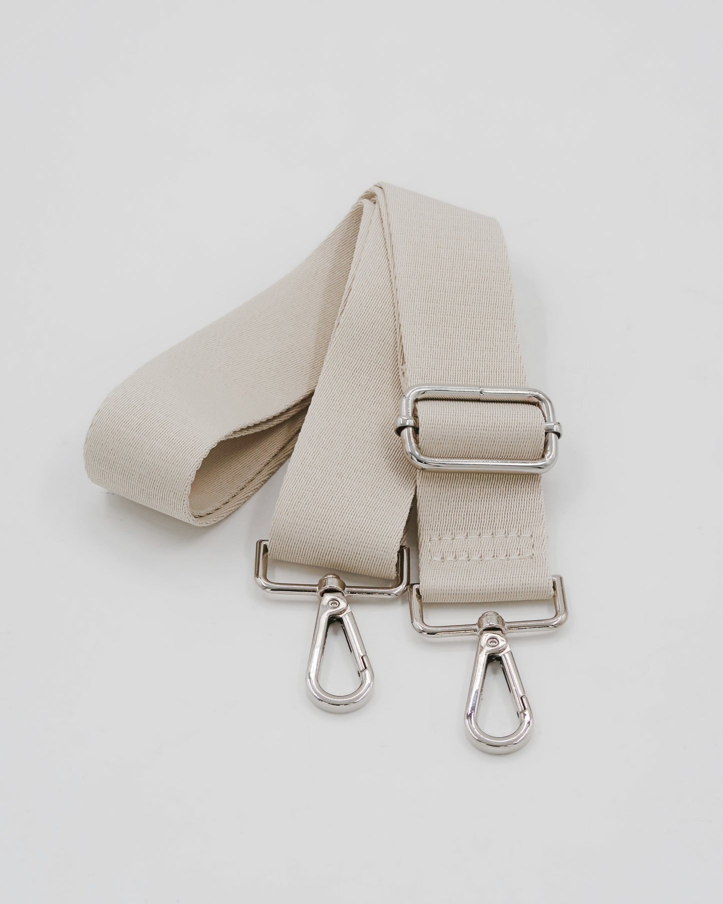 Roman Holiday Bag Strap  - Beige/Silver