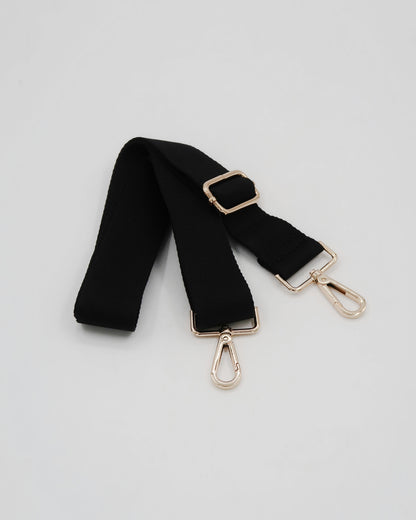 Roman Holiday Bag Strap  - Black/Gold