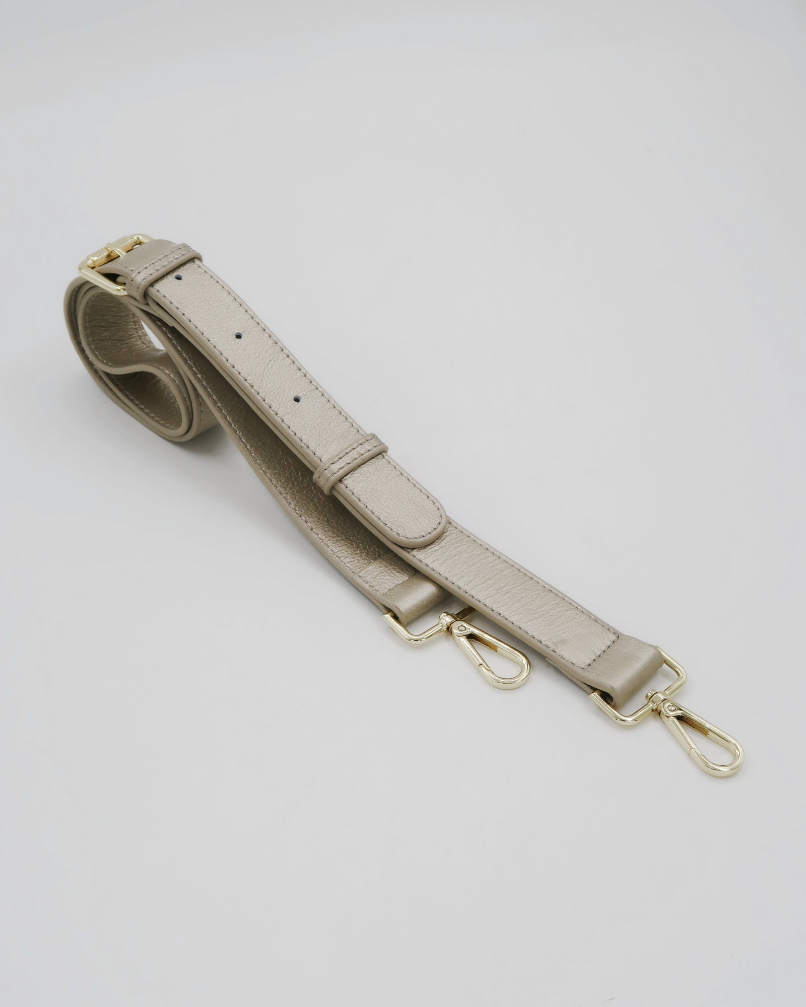Roman Holiday Bag Strap  - Gold Leather/Gold