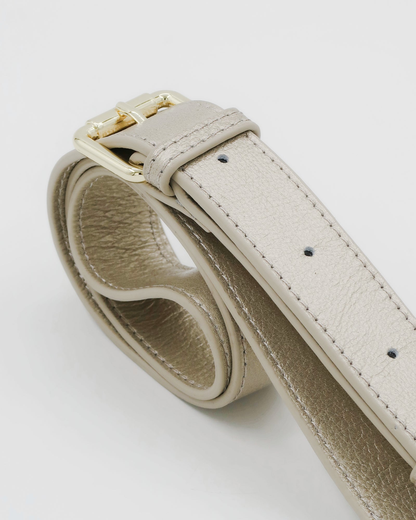 Roman Holiday Bag Strap  - Gold Leather/Gold