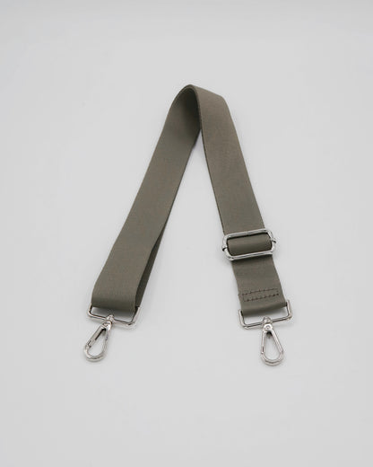 Roman Holiday Bag Strap  - Khaki/Silver