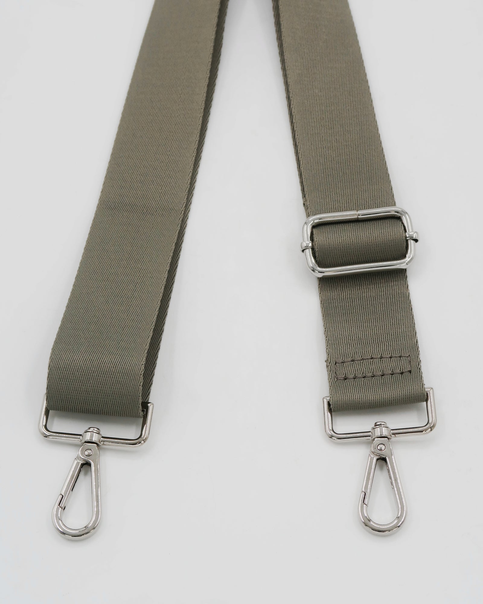 Roman Holiday Bag Strap  - Khaki/Silver